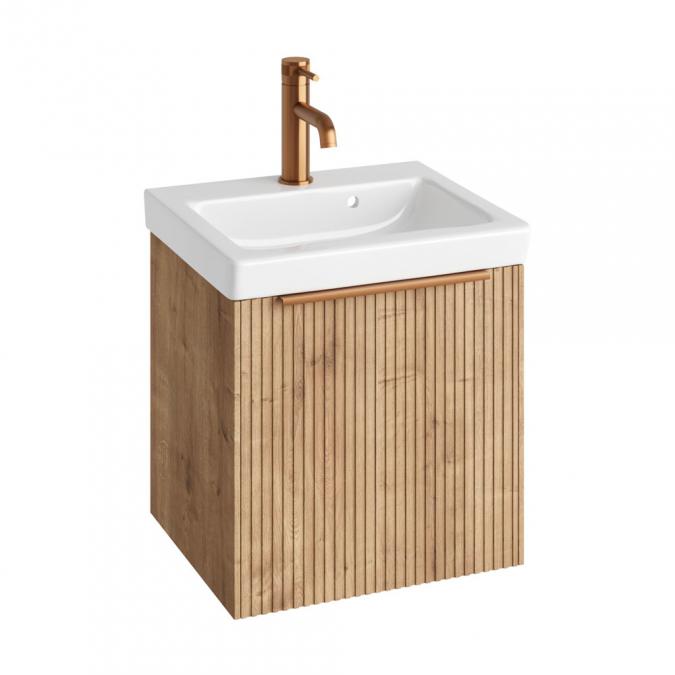 Abacus S3 Linea Concepts Wall Hung Vanity Unit Pack 450mm - Halifax Oak