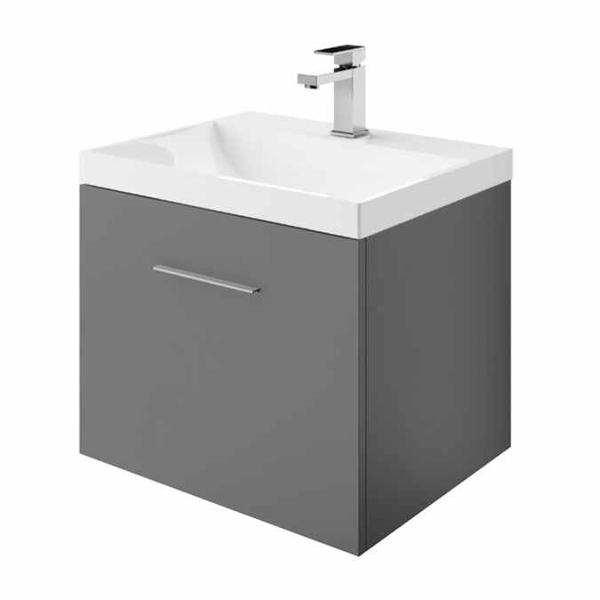 Anthracite 600mm Pure F Under Basin Bathroom Vanity Unit And Abacus Fnub 30 1460 Pure F Under Basin Bathroom Vanity Unit, Under Sink Vanity Unit White