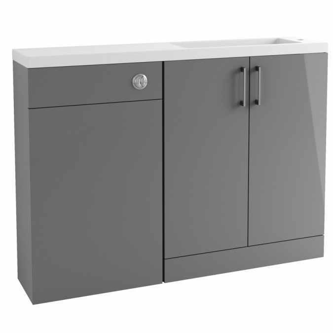 Volta Slimline Bathroom Furniture Pack Gloss Grey Bathrooms To Love Diftp1780 Volta Slimline Bathroom Furniture Pack, Furniture To Love
