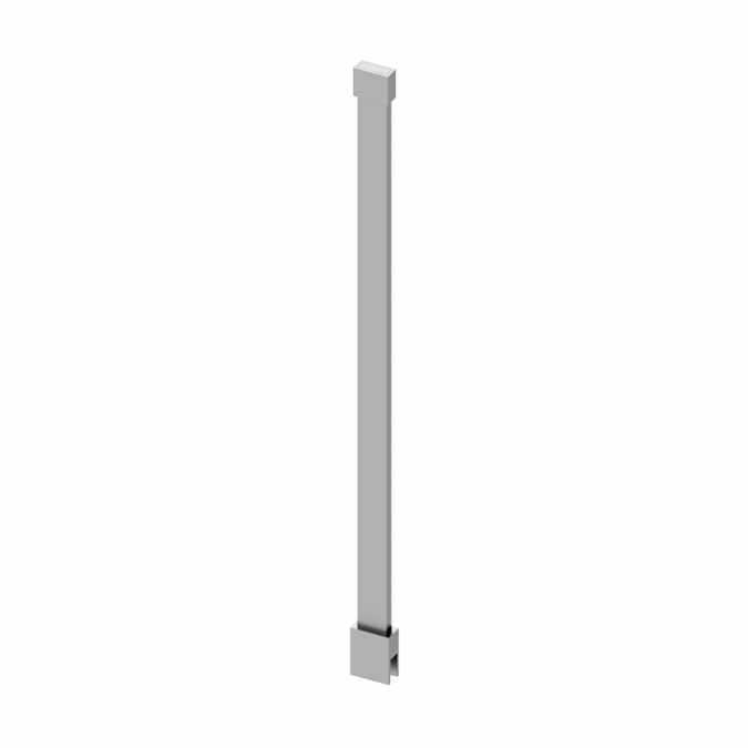 Abacus Wetroom Glass Chrome Ceiling Support Arm 600mm