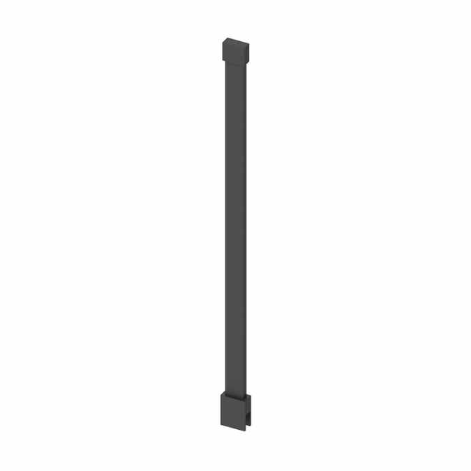 Abacus Wetroom Glass Matt Black Ceiling Support Arm 600mm 