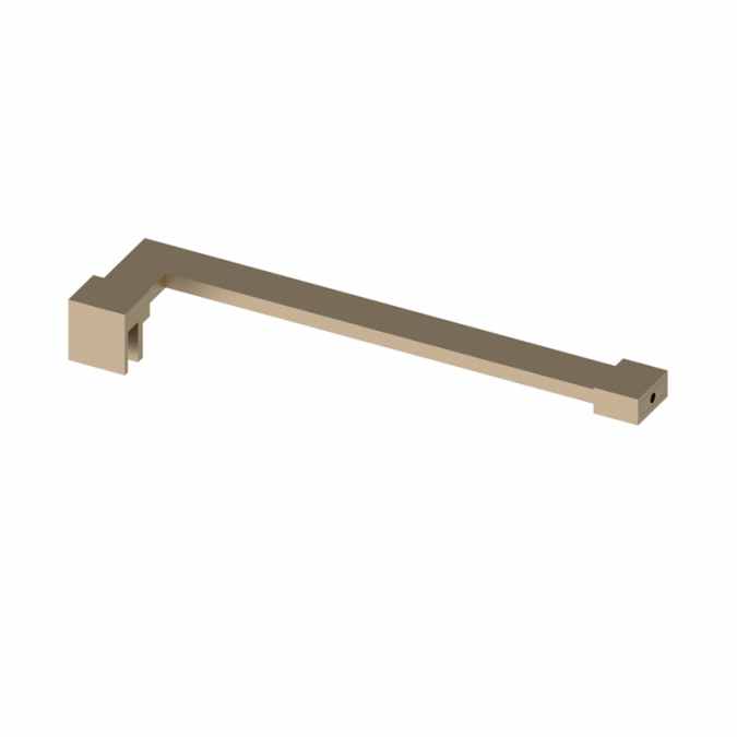 Abacus Wetroom Glass  Brushed Nickel Inline Corner Support Arm