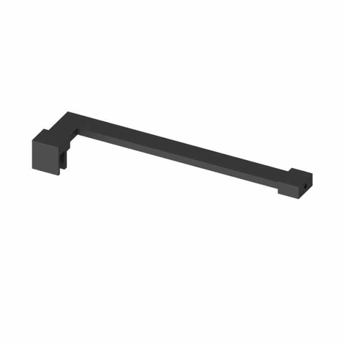 Abacus Wetroom Matt Black Glass Inline Support Arm