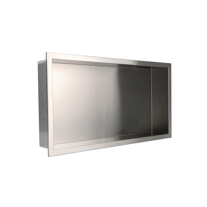 Gio Shower Niche Insert Stainless Steel 300 x 600mm