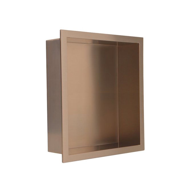 Gio Shower Niche Insert Brushed Bronze 300 x 450mm