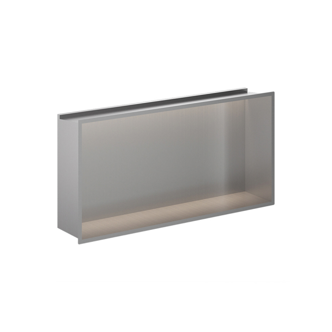 Gio 300 x 600mm LED Illuminated Stainless Steel Shower Niche