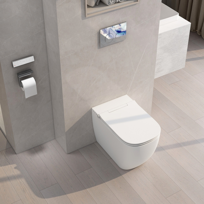 Gio Back To Wall Smart Bidet Toilet