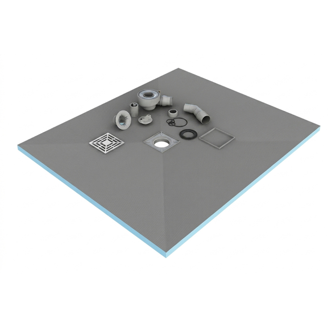 Gio Tileable Wetroom Tray 1200 x 900 x 20mm Centre Drain