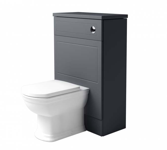 Classic Graphite Toilet Unit With Concealed Cistern - Origins By Utopia