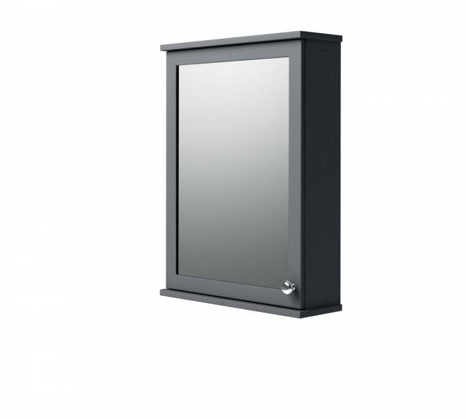 Classic Single Door Mirror Cabinet Graphite - Origins By Utopia
