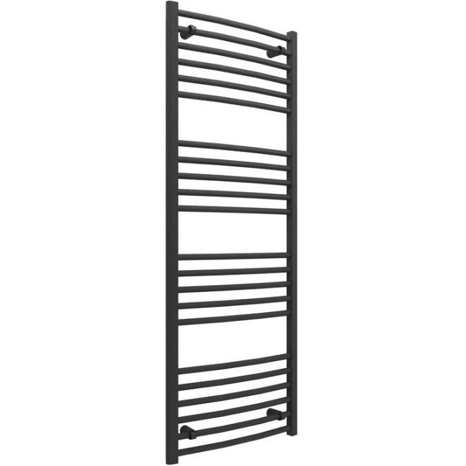 Gressingham Curved Ladder Radiator 500 x 1600 x 30mm - Anthracite