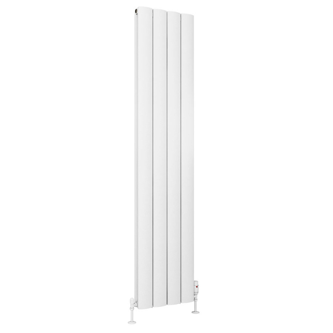 Eastbrook Guardia 1800 x 375 Matt White Vertical Radiator