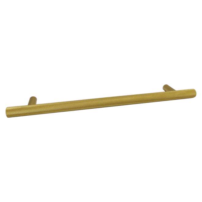 Nuie Knurled Brushed Brass 252mm Handle 192mm Centres
