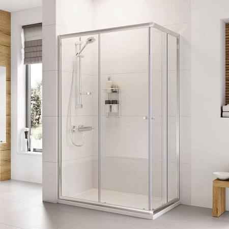 Haven6 1000 x 800mm Corner Entry Shower Enclosure