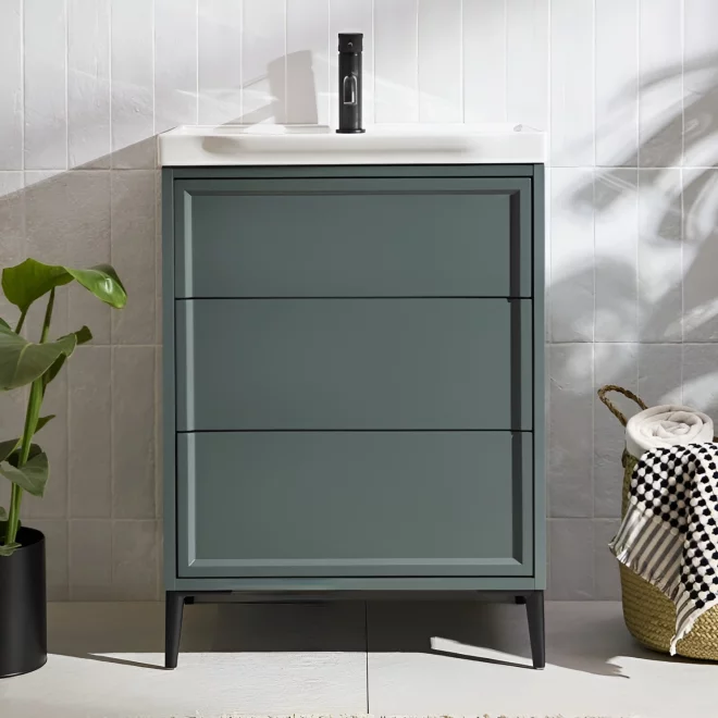 Scudo Bota 600 Parisian Green Freestanding Vanity Unit