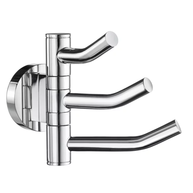 Smedbo Home Chrome Swing Arm Triple Hook