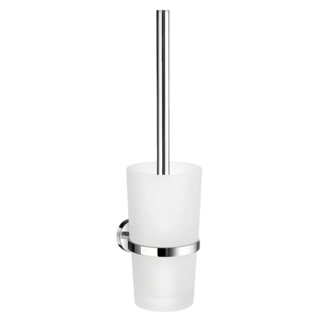 Smedbo Home Chrome with Frosted Glass Toilet Brush