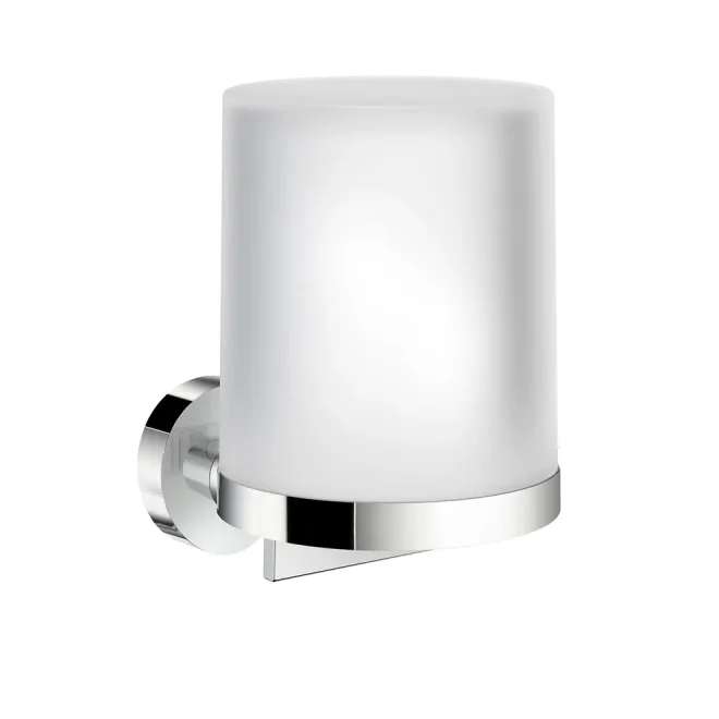 Smedbo Home Chrome and Frosted Glass Soap Dispenser