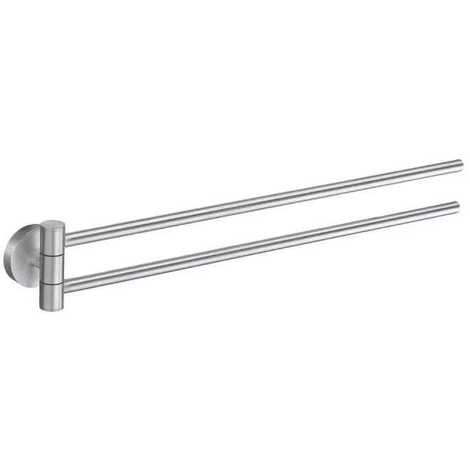 Smedbo Home Brushed Chrome Swing Arm Towel Rail