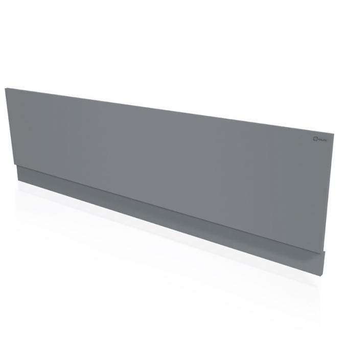 HaLite Gloss Grey 1700mm Bath Panel - Waterproof & Solid