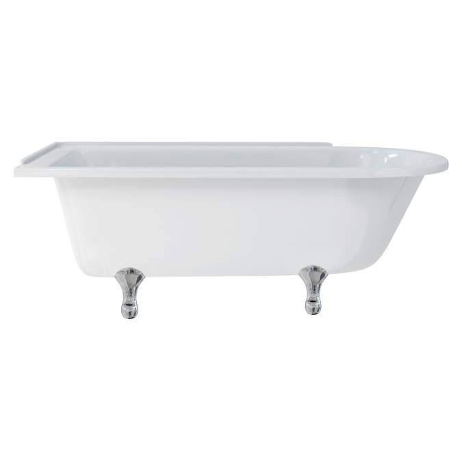 Burlington Hampton Freestanding Traditional Shower Bath Left Handed