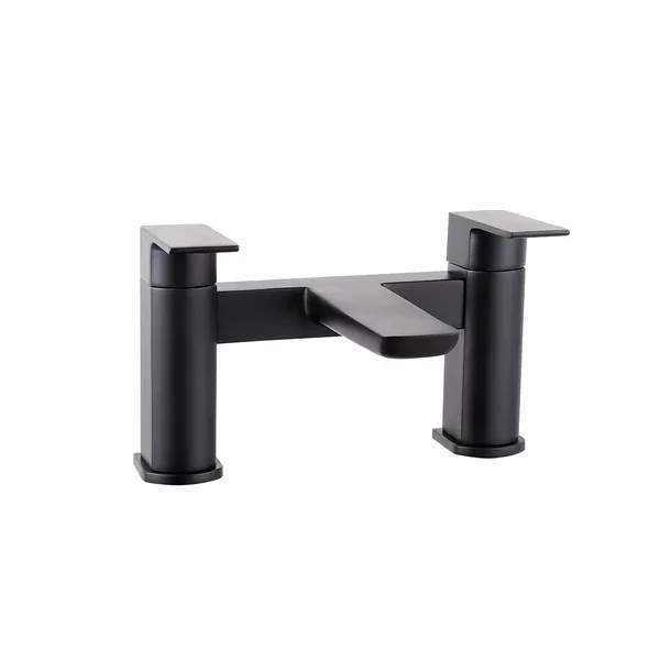 Swan Hazely Electroplated Matt Black Bath Mixer Tap