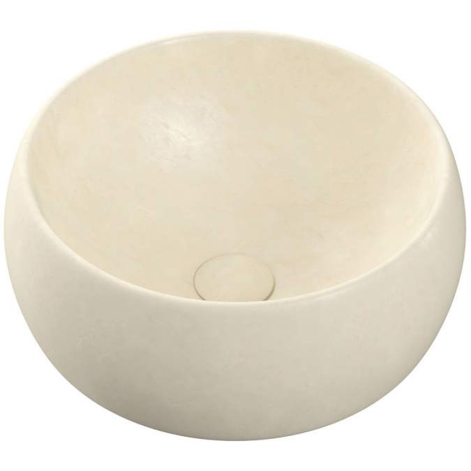 Hiku 400mm Ceramic Washbowl - Stone Effect