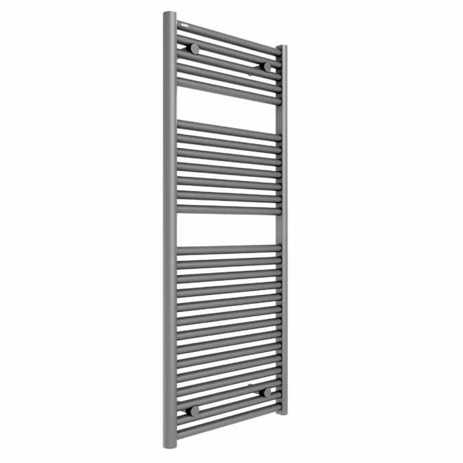 Tissino Hugo2 1212 x 600mm Lusso Grey Towel Radiator - High BTU Output