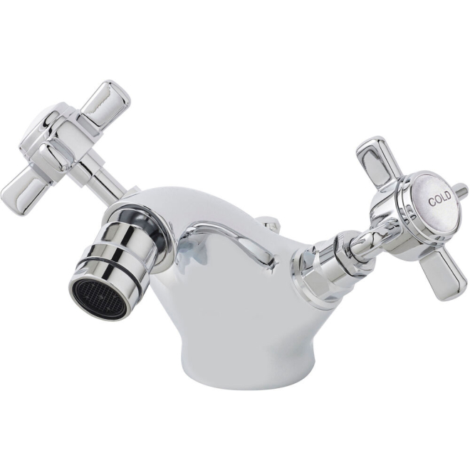 nuie Beaumont Chrome Bidet Mixer and Pop Up Waste