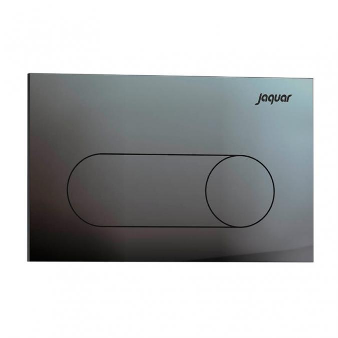 Ornamix Prime Black Chrome Flush Plate by Jaquar