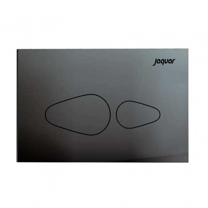 Vignette Prime Black Chrome Flush Plate by Jaquar