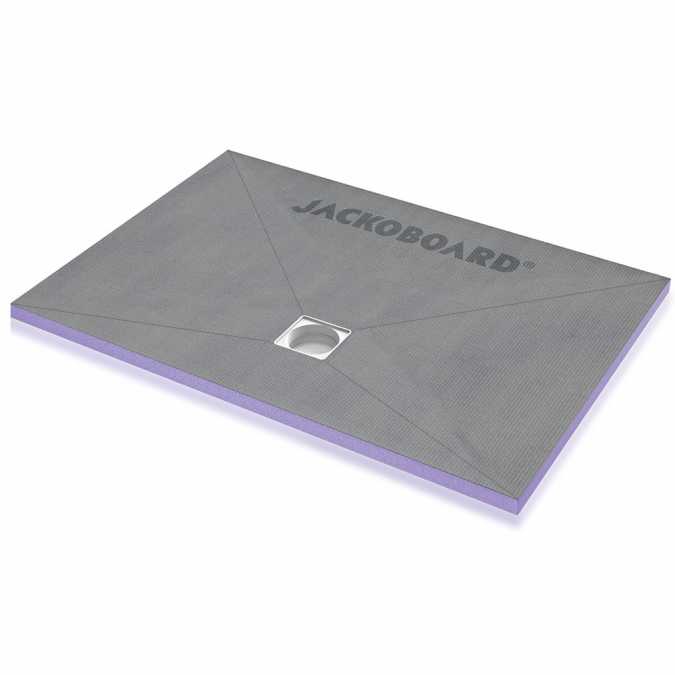 Jackoboard Aqua Flat 1300 x 800mm Tileable Shower Tray - Offset Drain