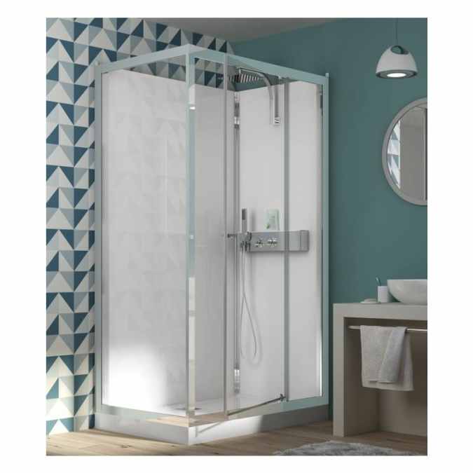 Kinedo Eden 1200 x 800mm Pivot Door Self Contained Corner Shower Pod