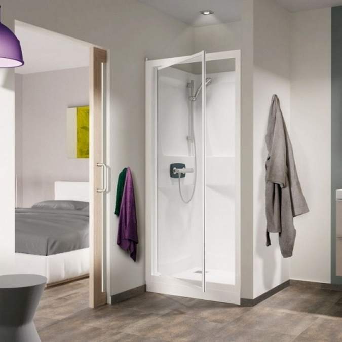 Kinedo Kineprime Contract Recessed Pivot Door 900x900mm Shower Pod