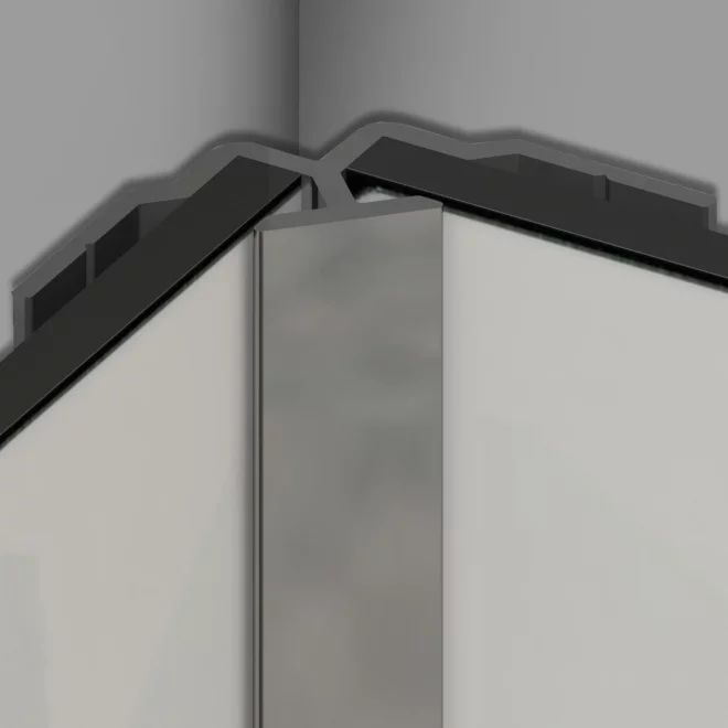 Kinewall Internal Corner Silver