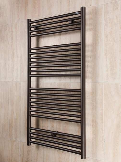 Zehnder Klaro 1708 x 600 Towel Radiator - Quartz Brown    