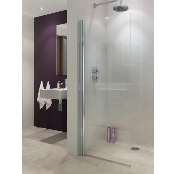 Lakes Coastline Alassio 700mm Hinged Wetroom Screen 8mm Glass