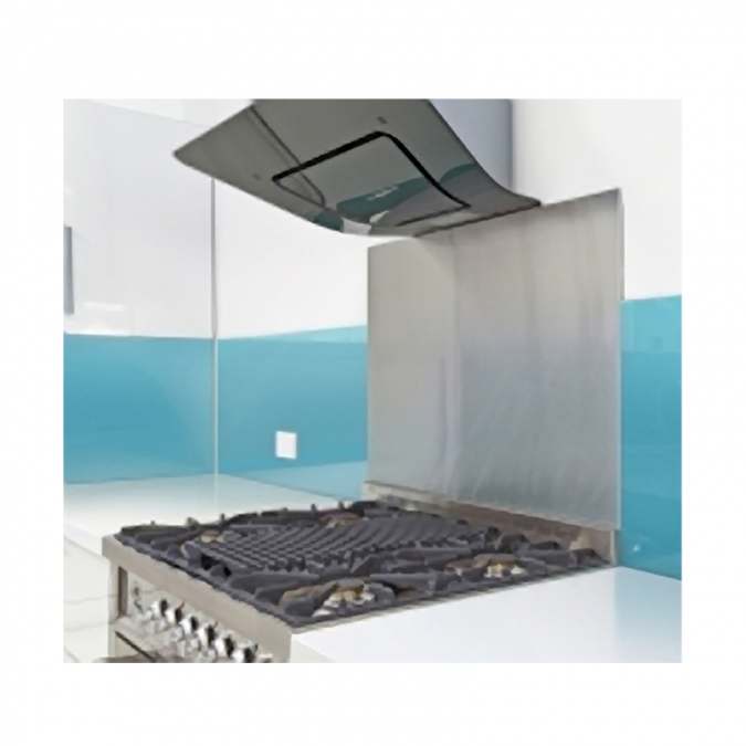 Matt Aluminium Kitchen Hob Splashback - 1000 x 760