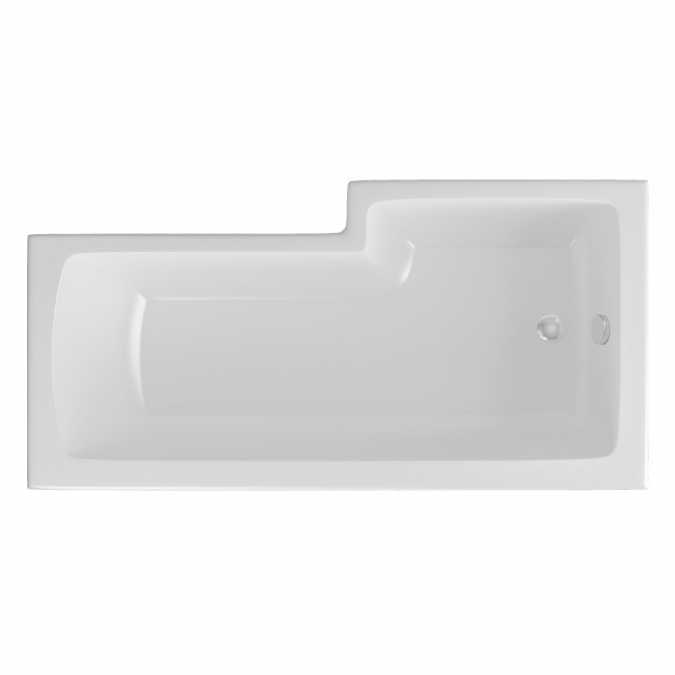 Beaufort Shannon 1700 x 850 Beauforte Reinforced Shower Bath - Left Hand