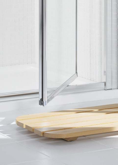 700mm White Pivot Shower Door, Lakes Classic Collection
