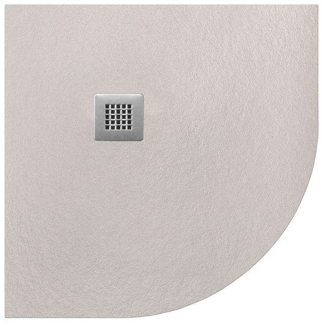 Lancia Cuttable Slate 900 x 900 Quadrant Shower Tray - Taupe