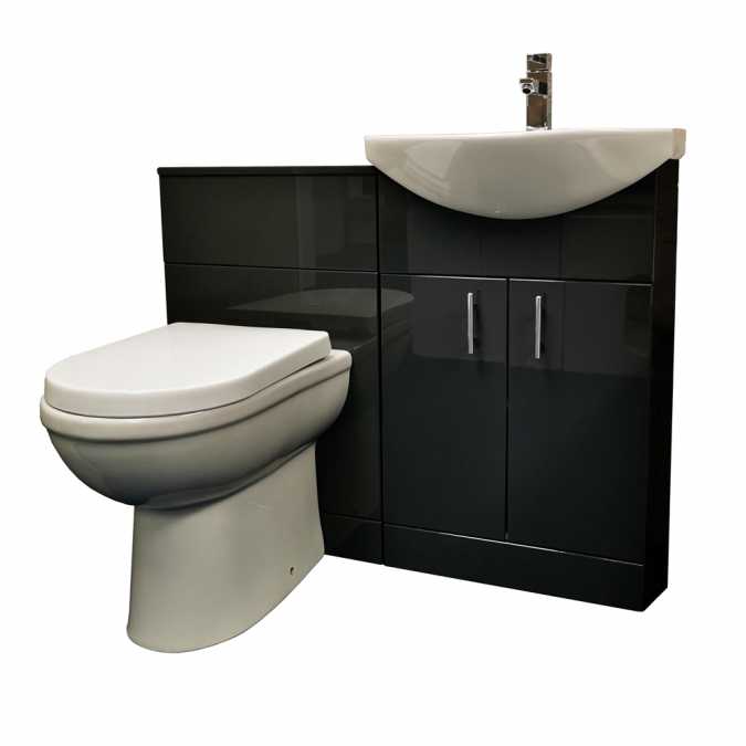 Anthracite Bathroom Furniture Pack & Basin