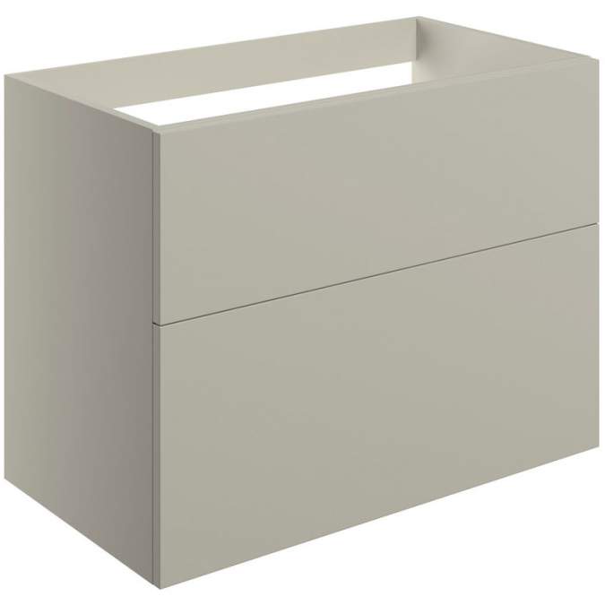 Shetland 790mm Matt Latte 2 Drawer Wall Hung Vanity Unit