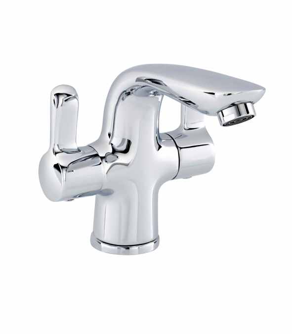 Lismore Lever Monobloc Basin Mixer Tap Inc Sprung Waste - HighLife Bathrooms