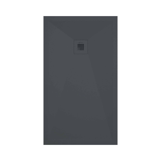 Lujo Stone Fin 1600 x 800mm Anthracite Slate Shower Tray - Cut to Size