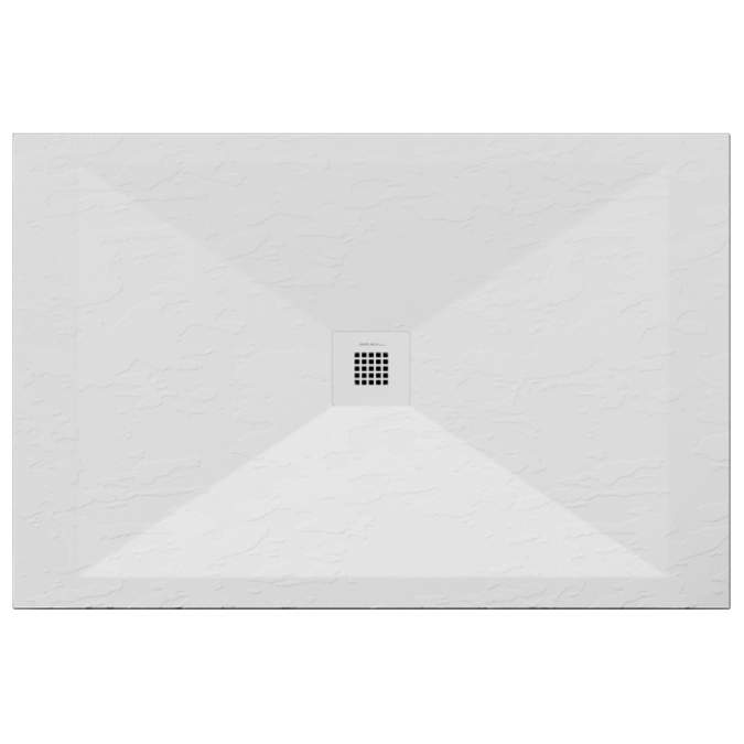 Lujo Stone 1200 x 900mm White Slate Shower Tray - Cut to Size