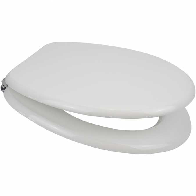 MDF AntiBac Toilet Seat in White - Euroshowers