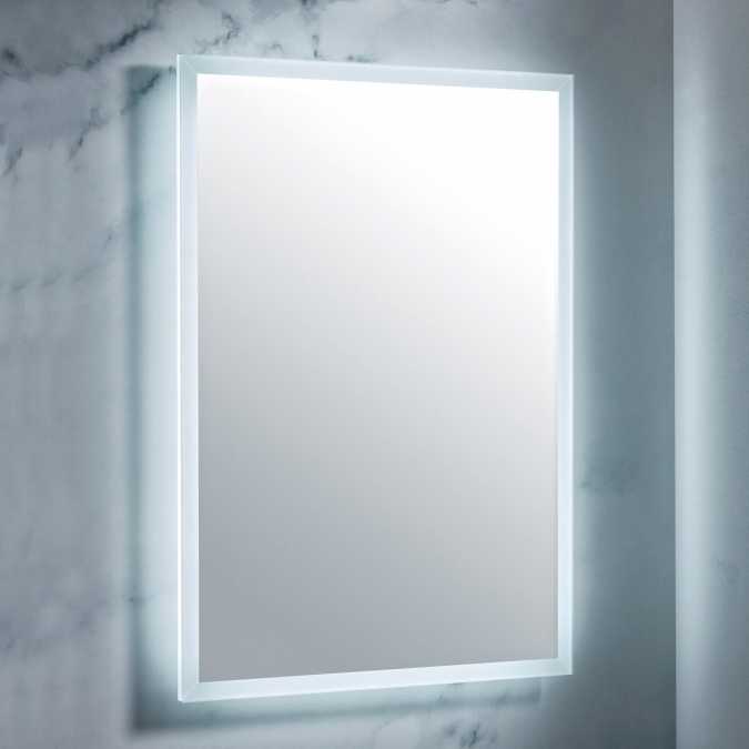 Hosta LED Bathroom Mirror with Shaver Socket - 500 x 700mm