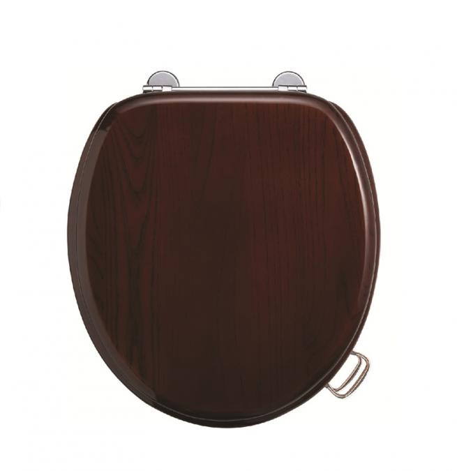 Burlington Mahogany Traditional Wood Toilet Seat - S12