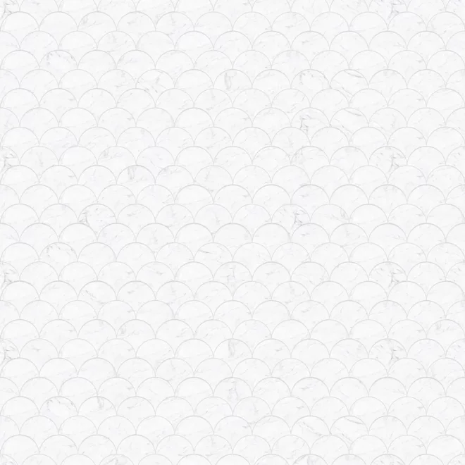 Kinewall Marble Scalloped Edge Shower Panel 1250 x 2500mm